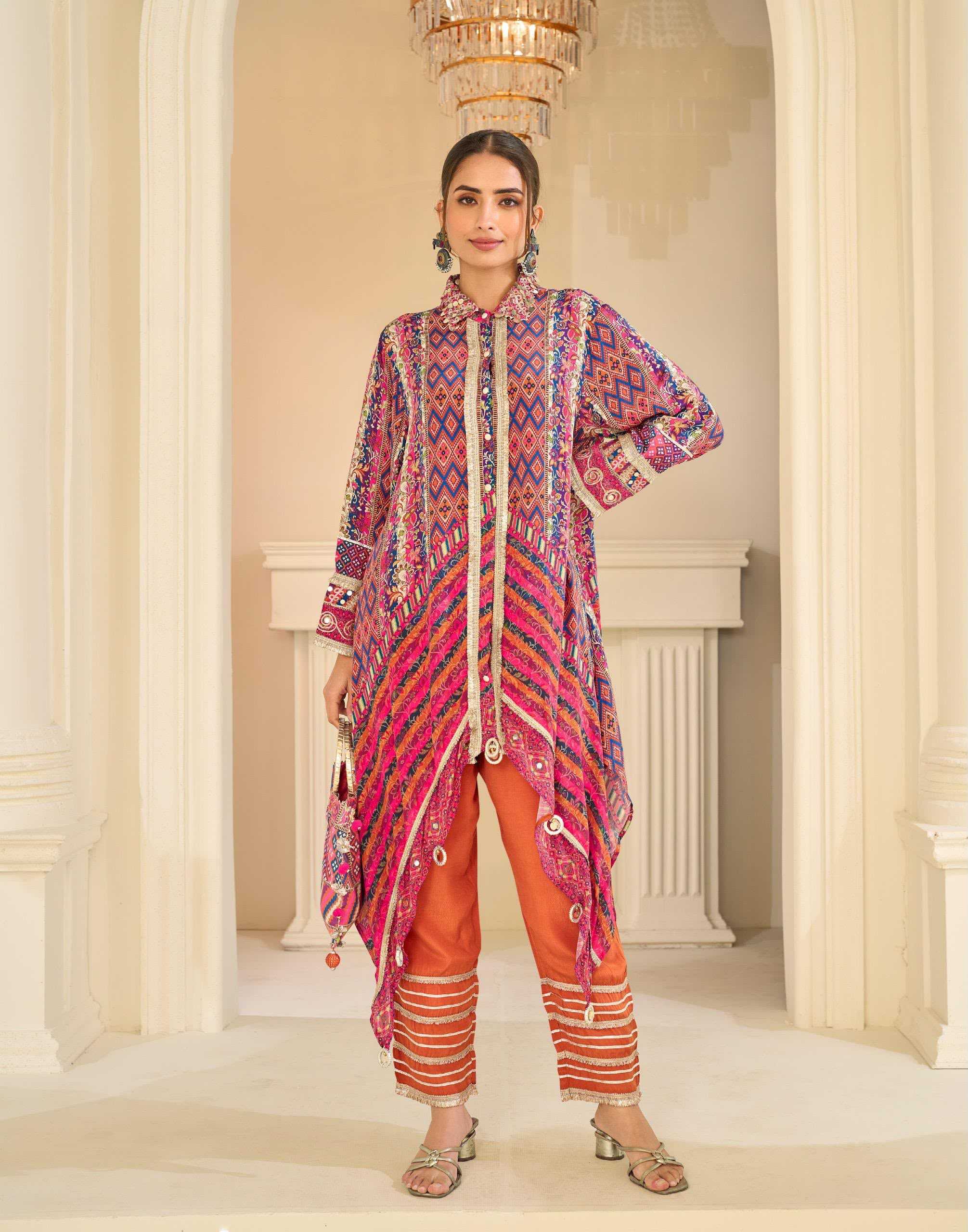 YNF Wholesale Crepe Silk Indo Western Dresses  | Surat Manufacturer