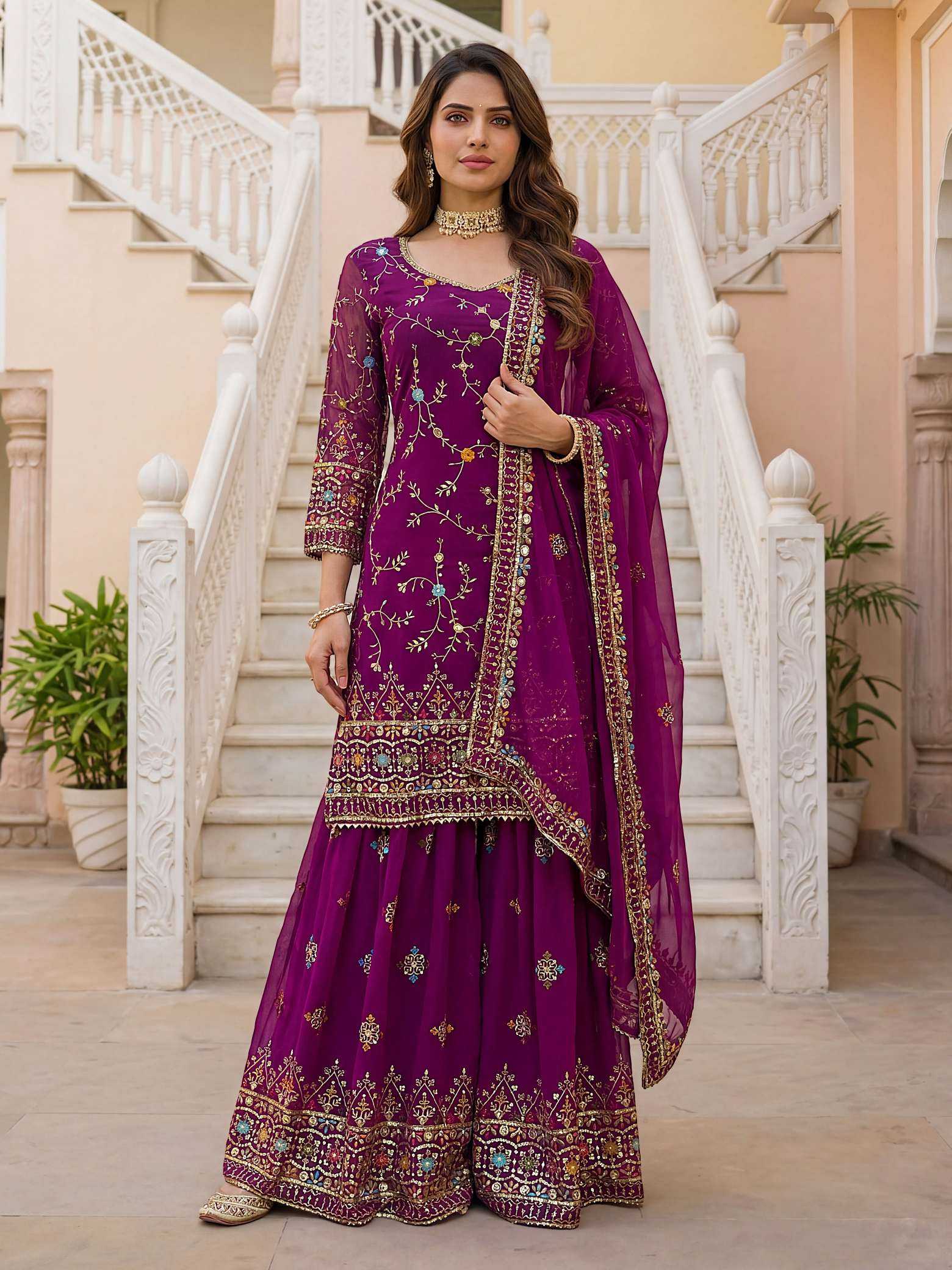 YNF Wholesale Faux Georgette Georgette Kurti  | Surat Manufacturer