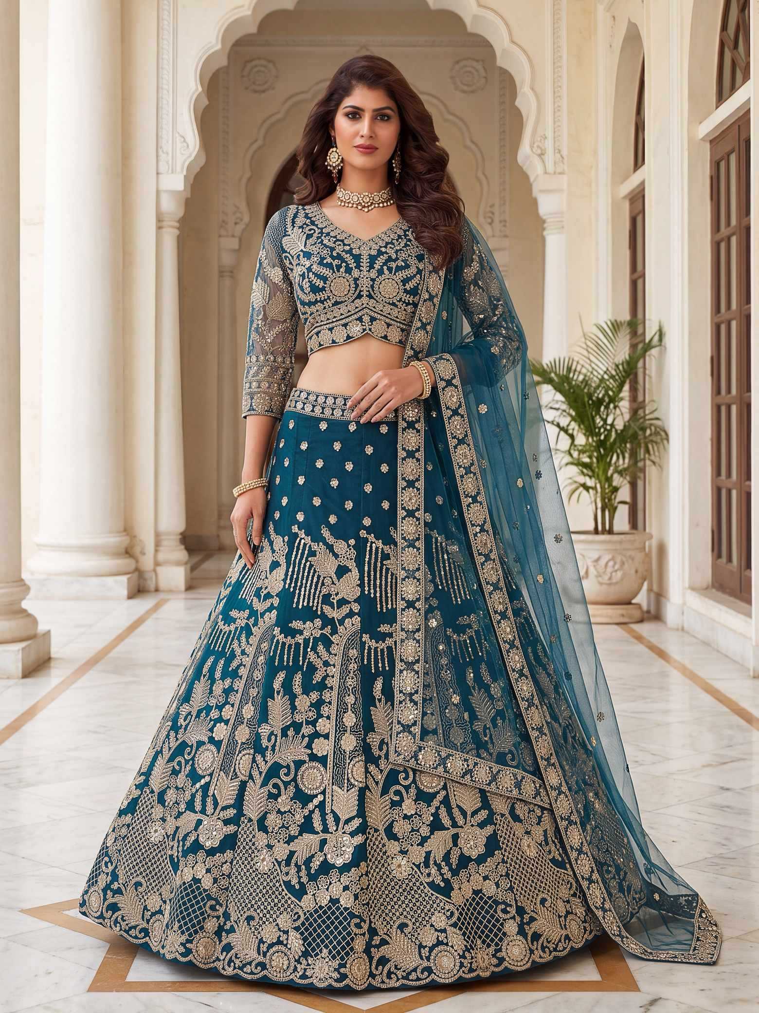 YNF Wholesale Butterfly Net Net Fancy Lehenga  | Surat Manufacturer