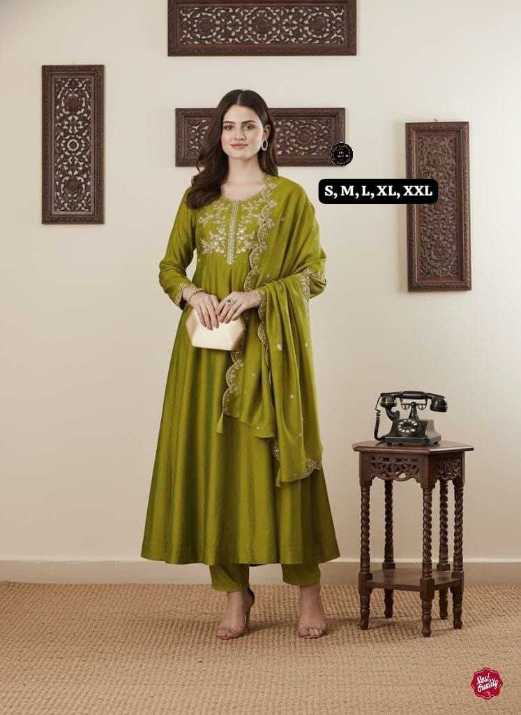 YNF Wholesale Vichitra Silk Anarkali Kurtis  | Surat Manufacturer