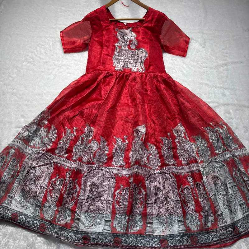 YNF Wholesale Kota Chex Printed Gowns  | Surat Manufacturer