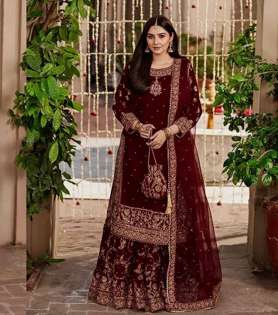 YNF Wholesale Velvet Velvet Suits  | Surat Manufacturer