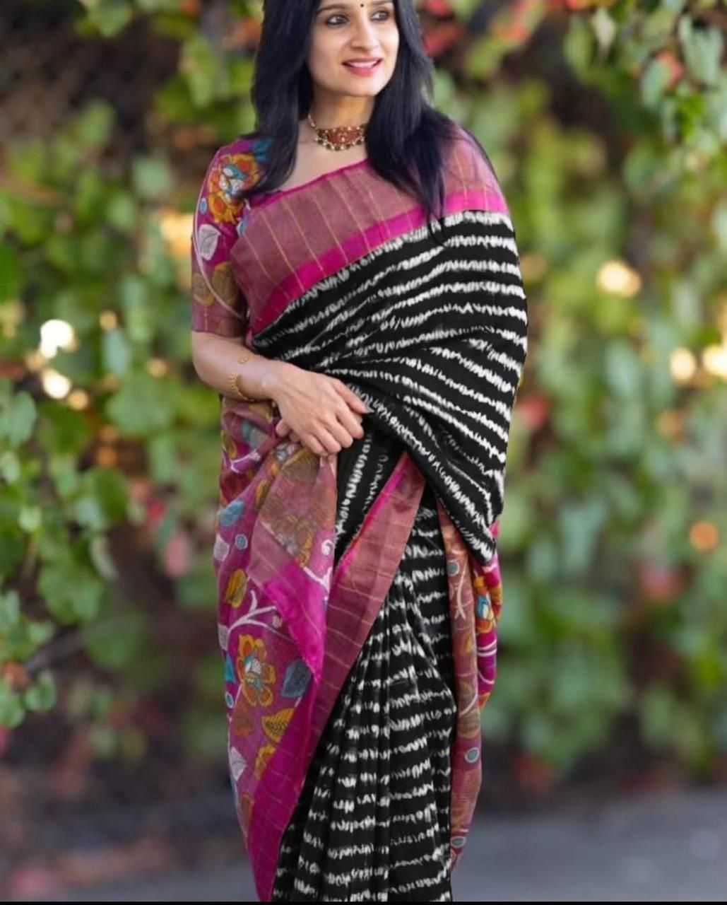 YNF Wholesale Tussar Silk Printed Sarees  | Surat Manufacturer
