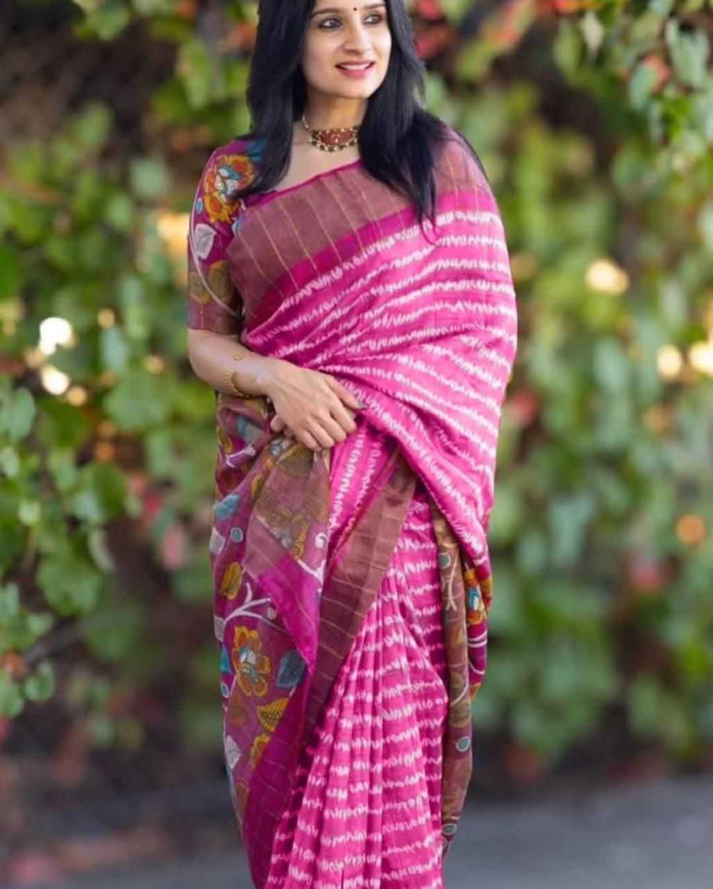 YNF Wholesale Tussar Silk Printed Sarees  | Surat Manufacturer