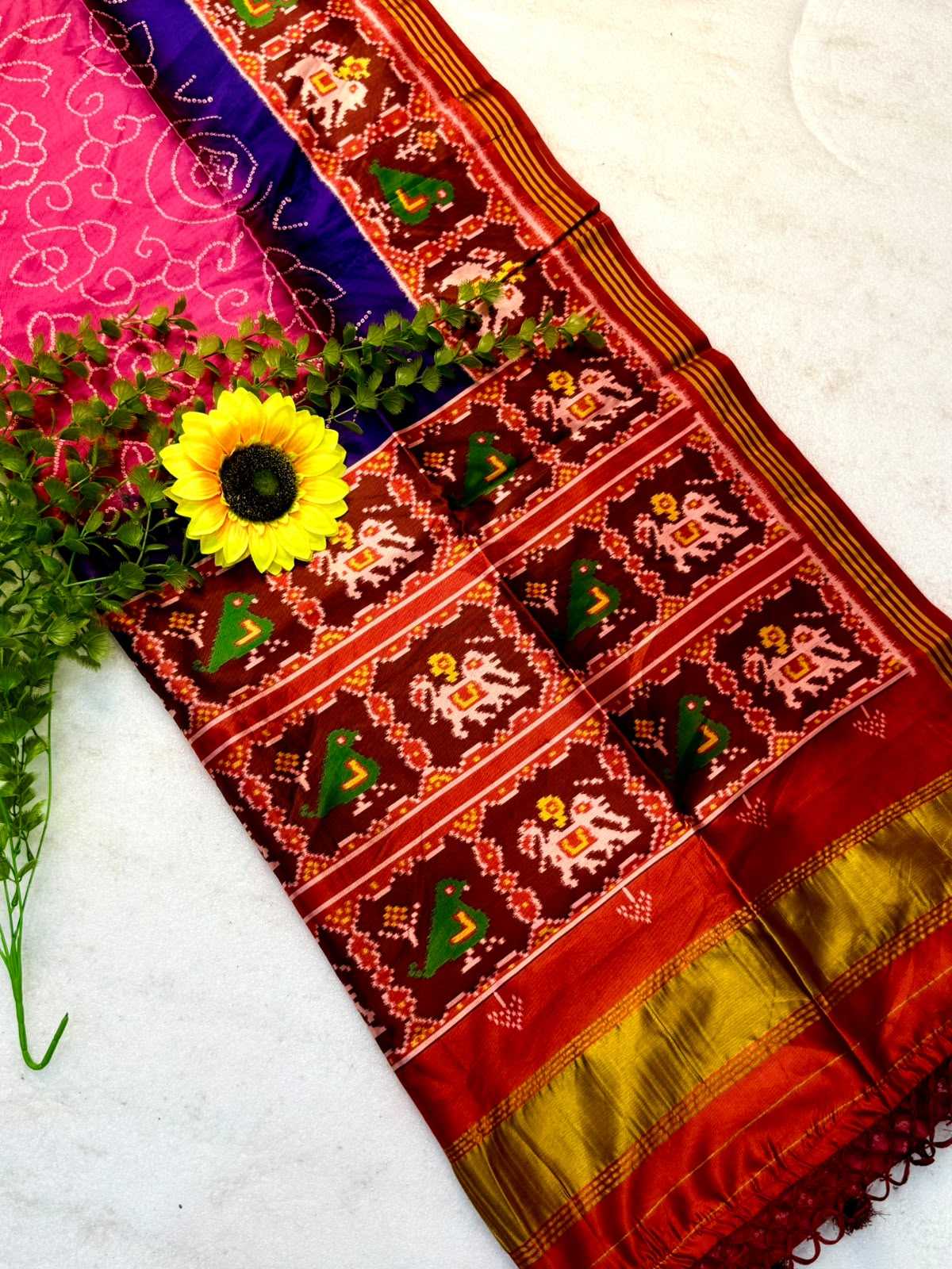YNF Wholesale Handloom Silk Patola Sarees  | Surat Manufacturer