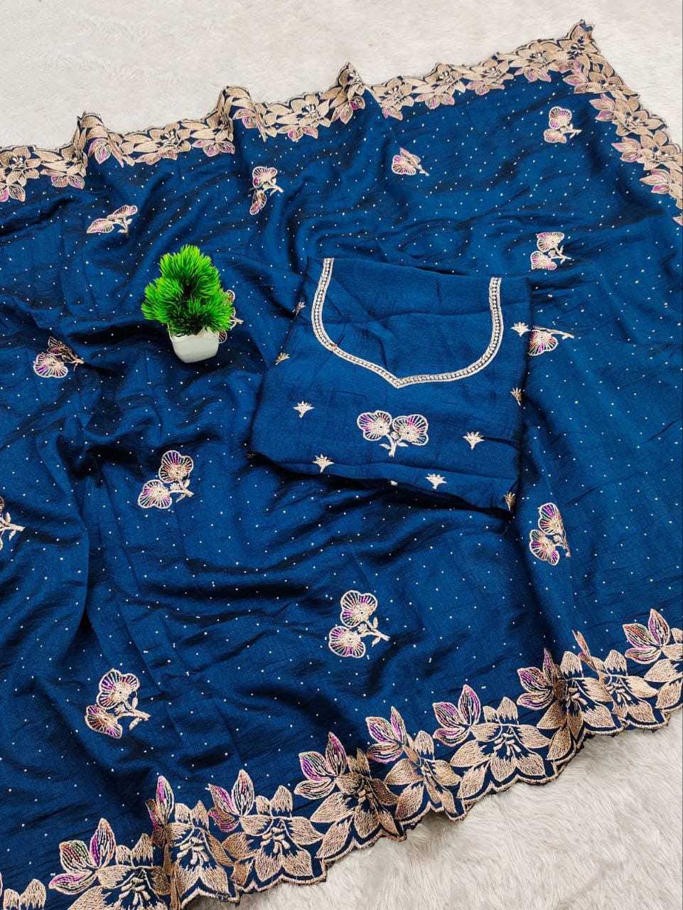 YNF Wholesale Vichitra Silk Designer Silk Sarees  | Surat Manufacturer
