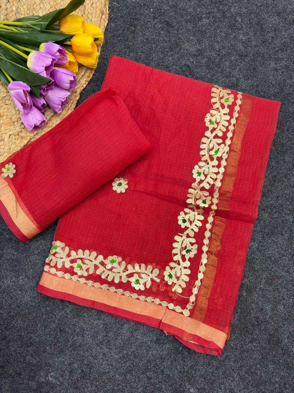 YNF Wholesale Cotton Gota Patti Sarees  | Surat Manufacturer