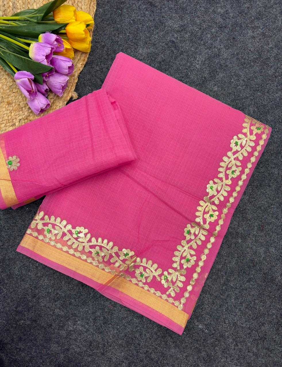 YNF Wholesale Cotton Gota Patti Sarees  | Surat Manufacturer
