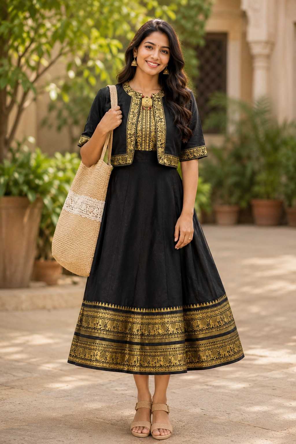 YNF Wholesale Cotton Fancy Gowns  | Surat Manufacturer