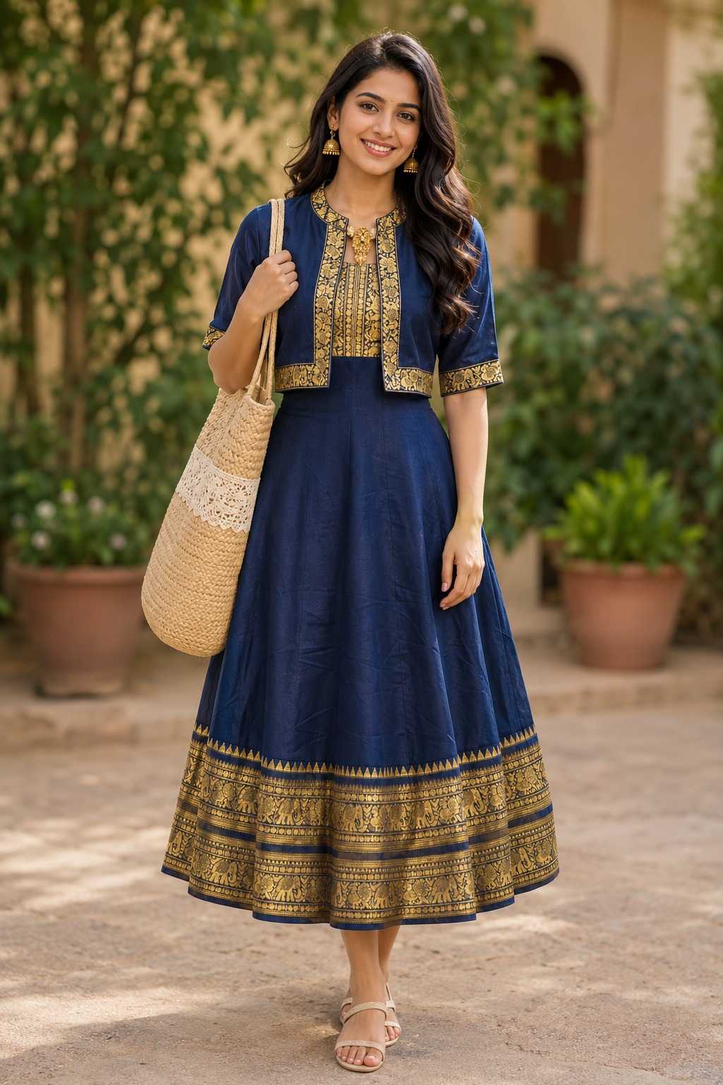 YNF Wholesale Cotton Fancy Gowns  | Surat Manufacturer