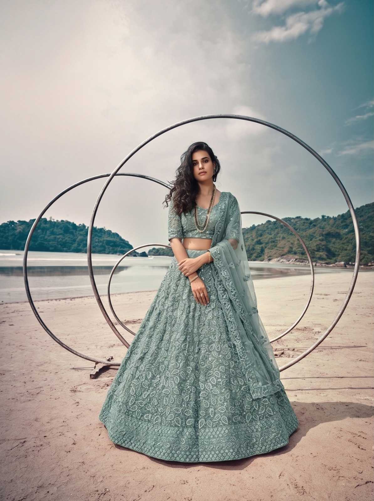 YNF Wholesale Butterfly Net Designer Lehenga  | Surat Manufacturer
