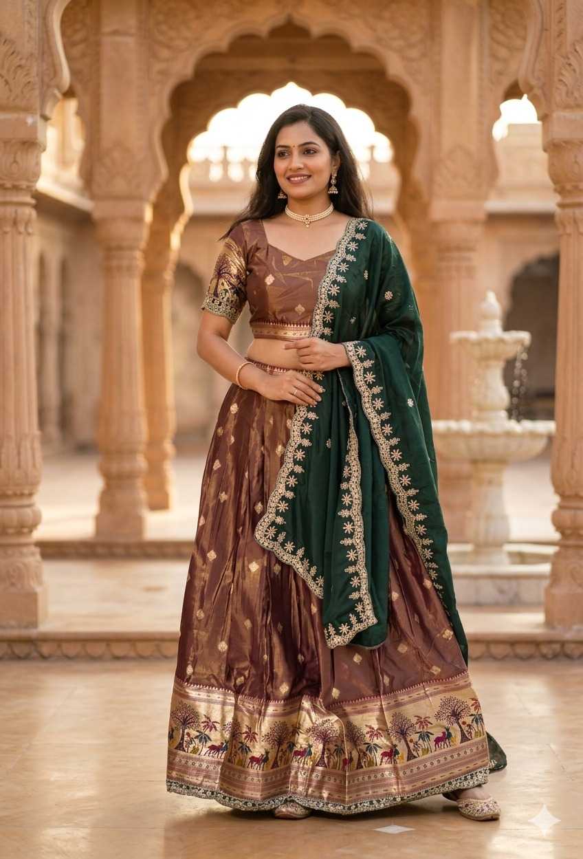 YNF Wholesale Shimmer Silk Designer Lehenga  | Surat Manufacturer