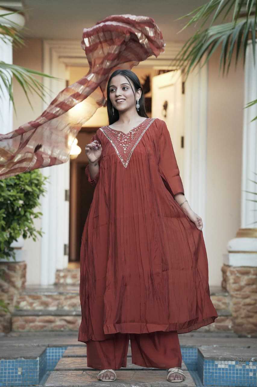 YNF Wholesale Chanderi Soft Anarkali Kurtis  | Surat Manufacturer
