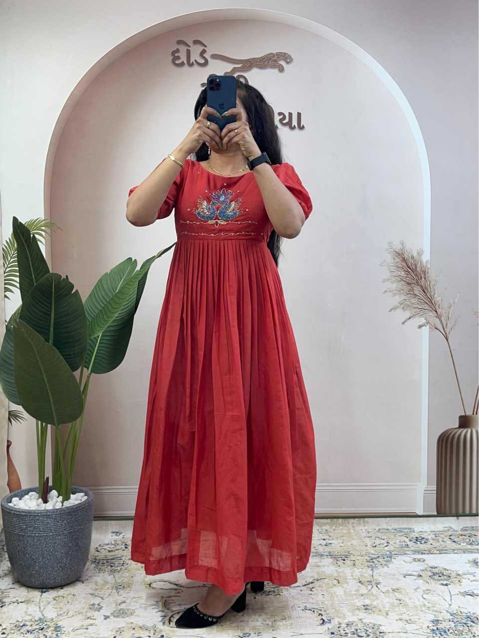 YNF Wholesale Cotton Printed Gowns  | Surat Manufacturer