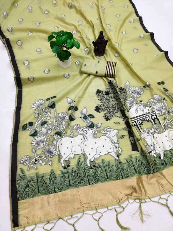 YNF Wholesale Cotton Tissue Silk Saree  | Surat Manufacturer
