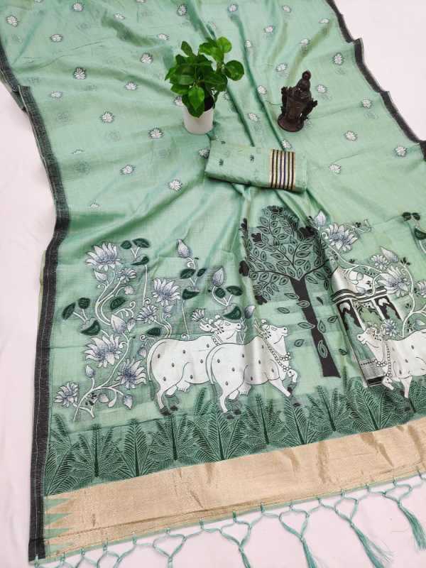 YNF Wholesale Cotton Tissue Silk Saree  | Surat Manufacturer