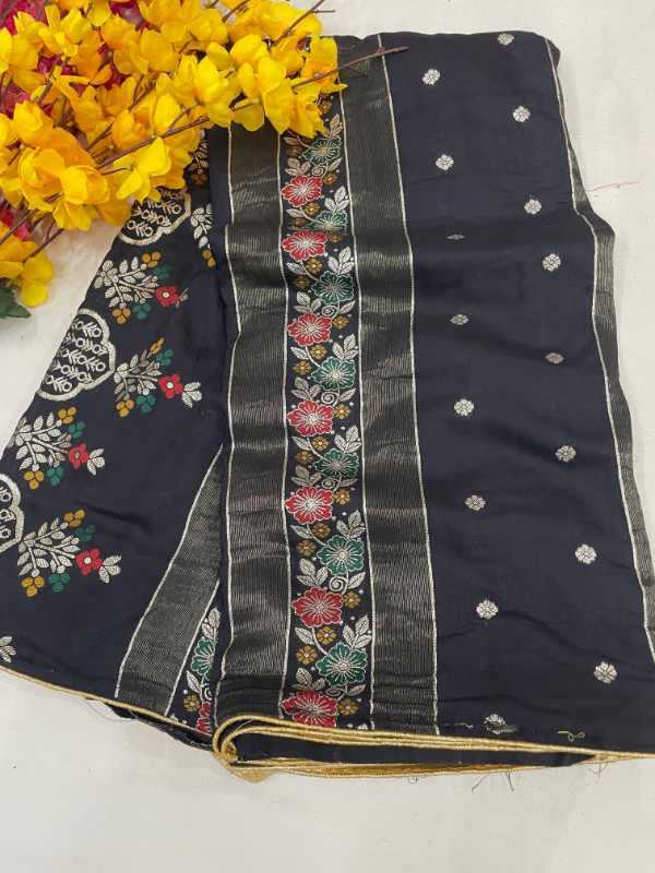 YNF Wholesale Russian Silk Tissue Silk Saree  | Surat Manufacturer