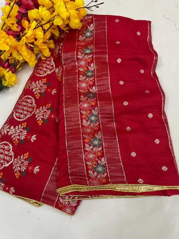 YNF Wholesale Russian Silk Tissue Silk Saree  | Surat Manufacturer