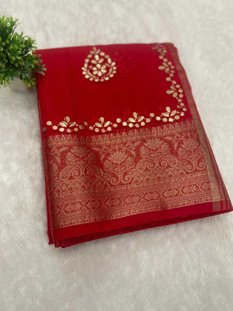 YNF Wholesale Soft Cotton Gota Patti Sarees  | Surat Manufacturer
