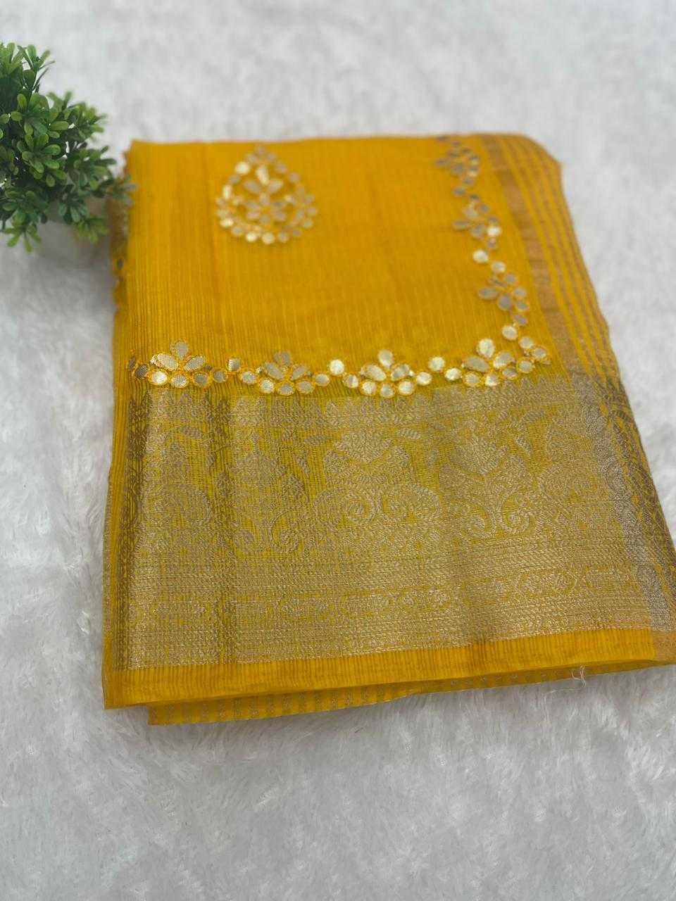 YNF Wholesale Soft Cotton Gota Patti Sarees  | Surat Manufacturer