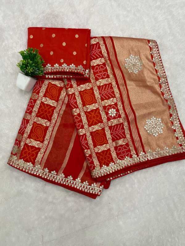 YNF Wholesale Gajji Silk Printed Sarees  | Surat Manufacturer