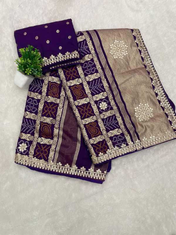 YNF Wholesale Gajji Silk Printed Sarees  | Surat Manufacturer
