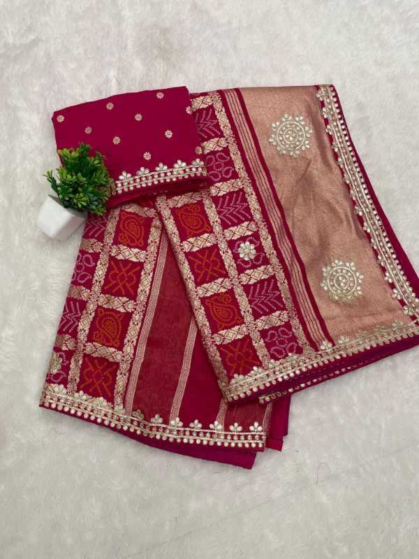YNF Wholesale Gajji Silk Printed Sarees  | Surat Manufacturer