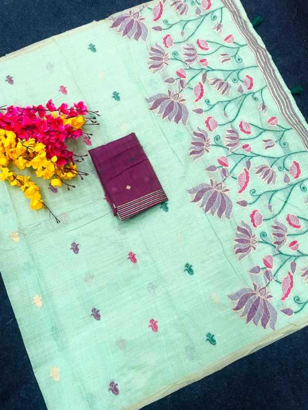 YNF Wholesale Khadi Cotton Designer Sarees  | Surat Manufacturer