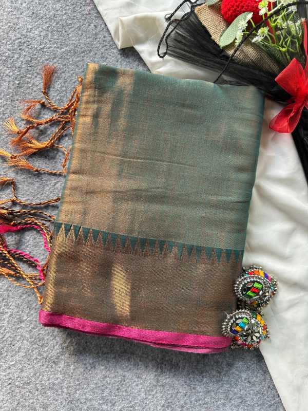 YNF Wholesale Tissue Fancy Sarees  | Surat Manufacturer