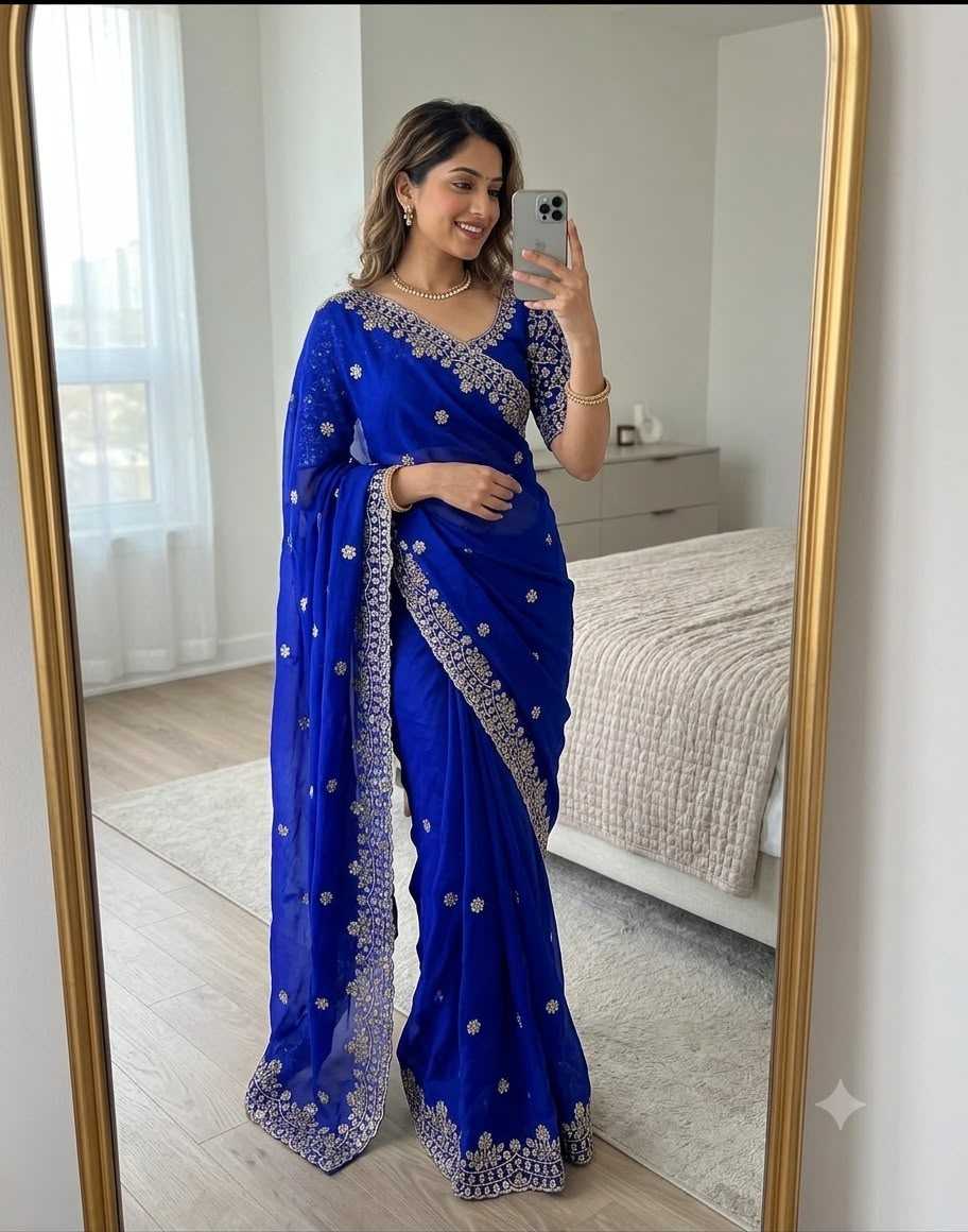 YNF Wholesale Fancy Sequin Sarees  | Surat Manufacturer