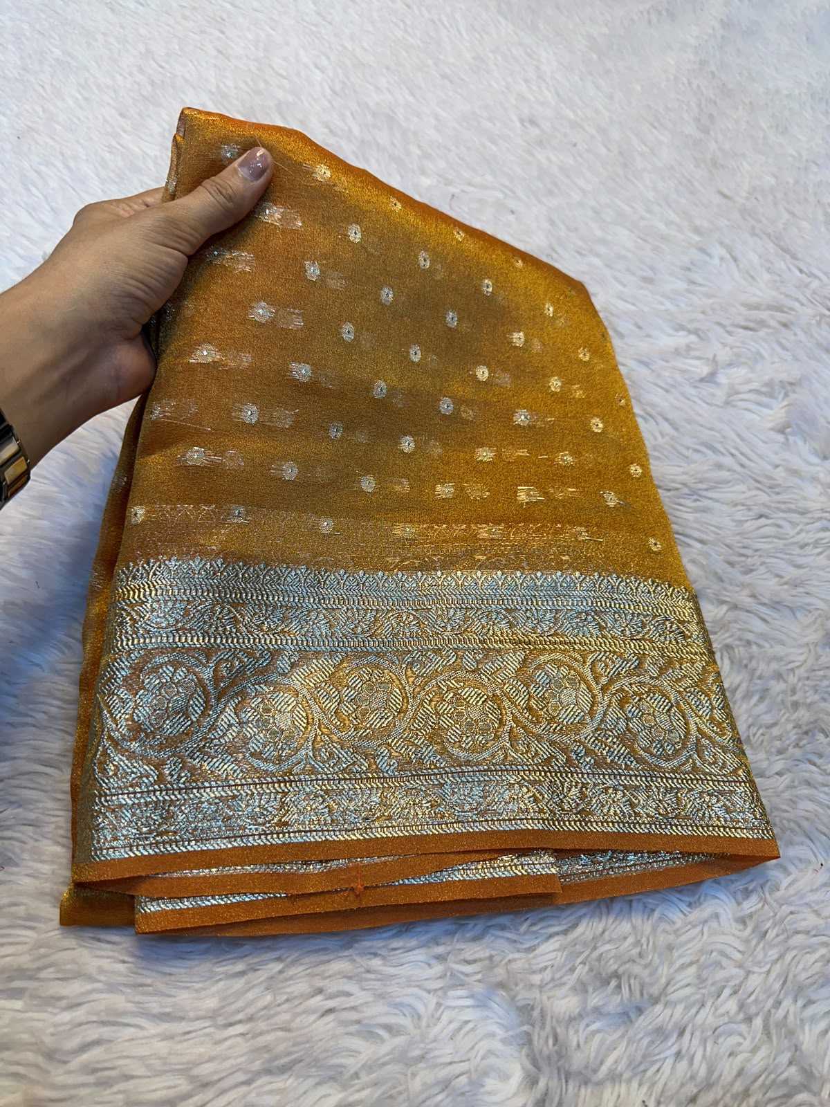 YNF Wholesale Viscose Tissue Silk Saree  | Surat Manufacturer