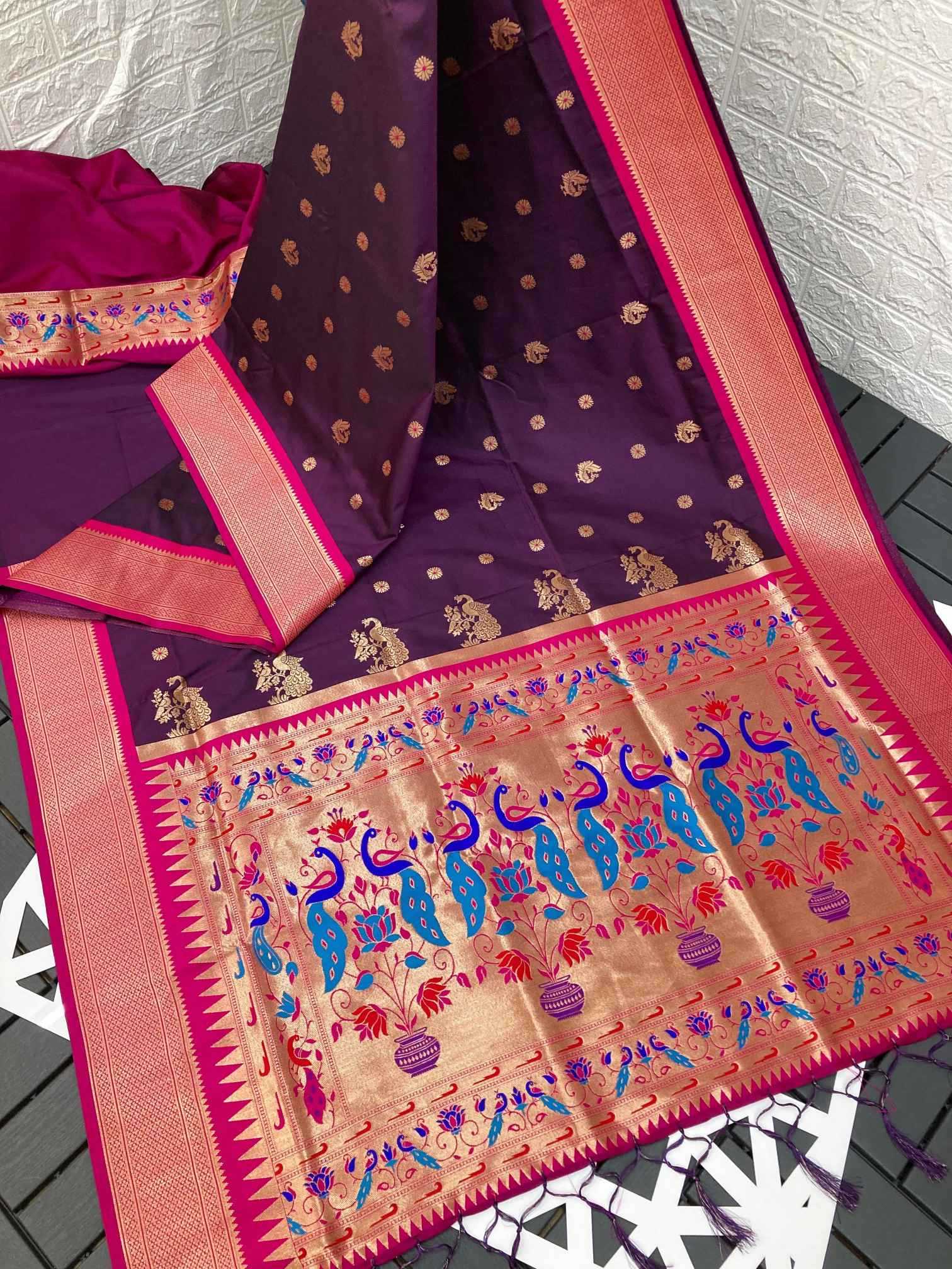 YNF Wholesale Paithani Silk Paithani Sarees  | Surat Manufacturer