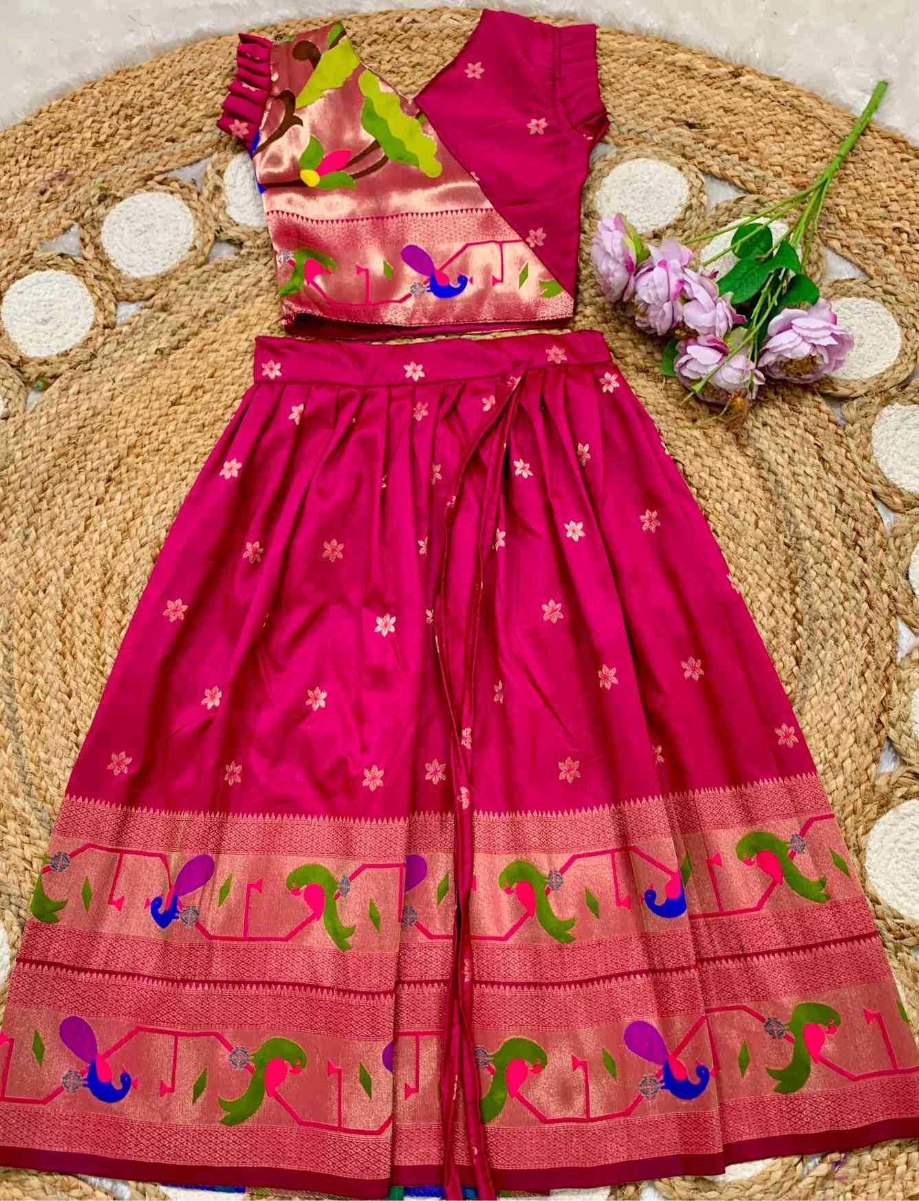 YNF Wholesale Soft Silk Kids Lehenga  | Surat Manufacturer