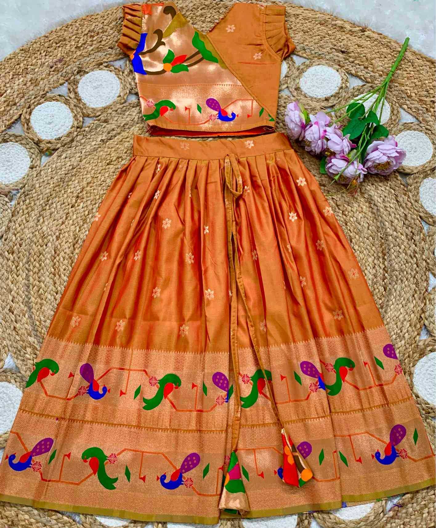 YNF Wholesale Soft Silk Kids Lehenga  | Surat Manufacturer