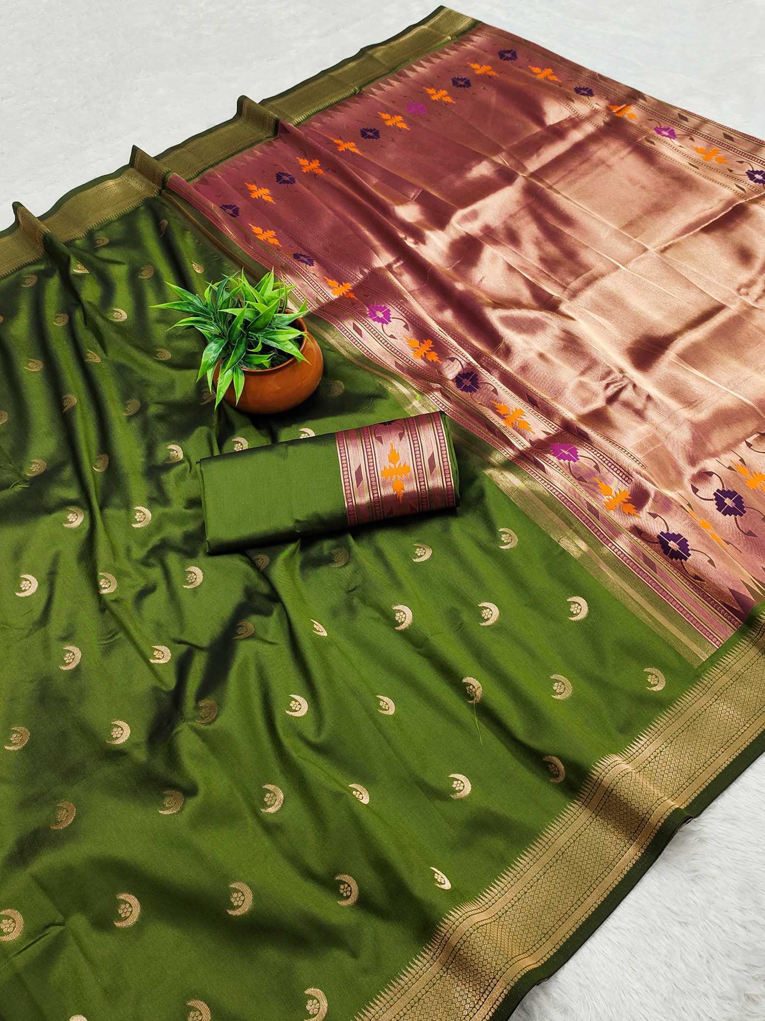 YNF Wholesale Paithani Silk Paithani Sarees  | Surat Manufacturer
