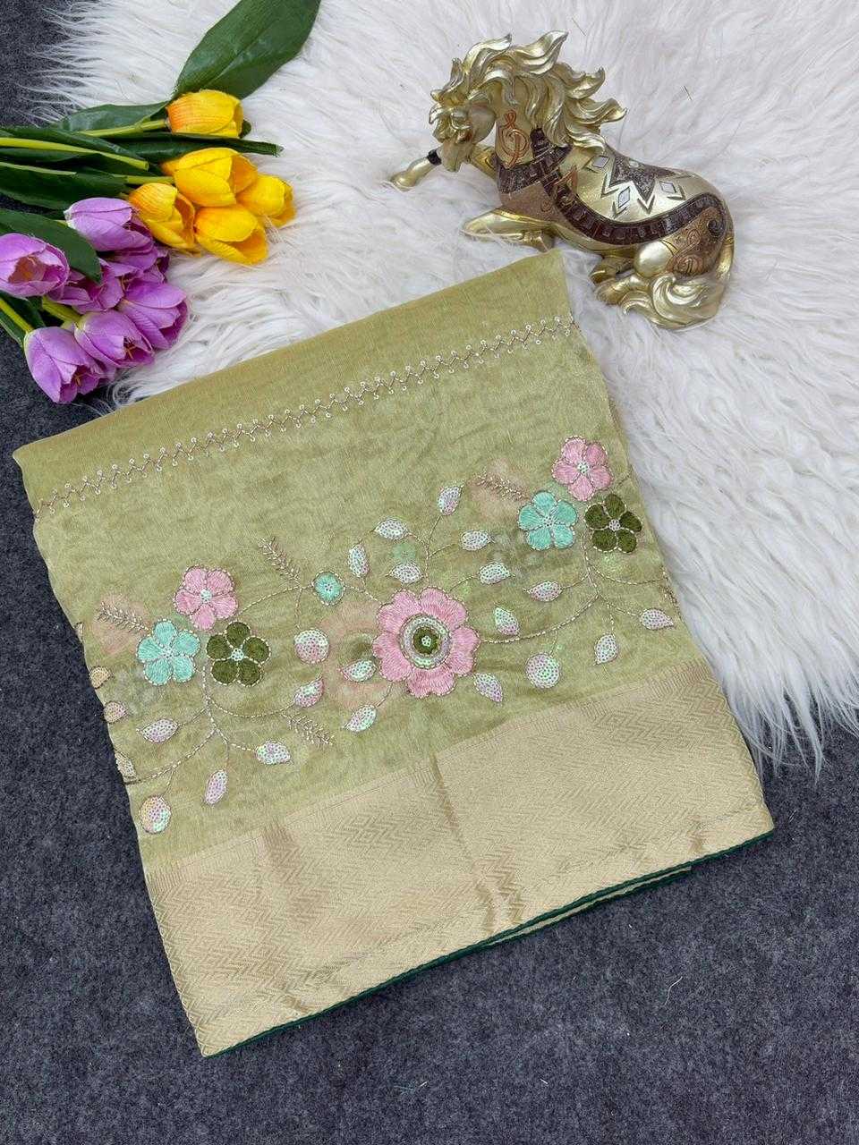YNF Wholesale Organza Designer Sarees  | Surat Manufacturer