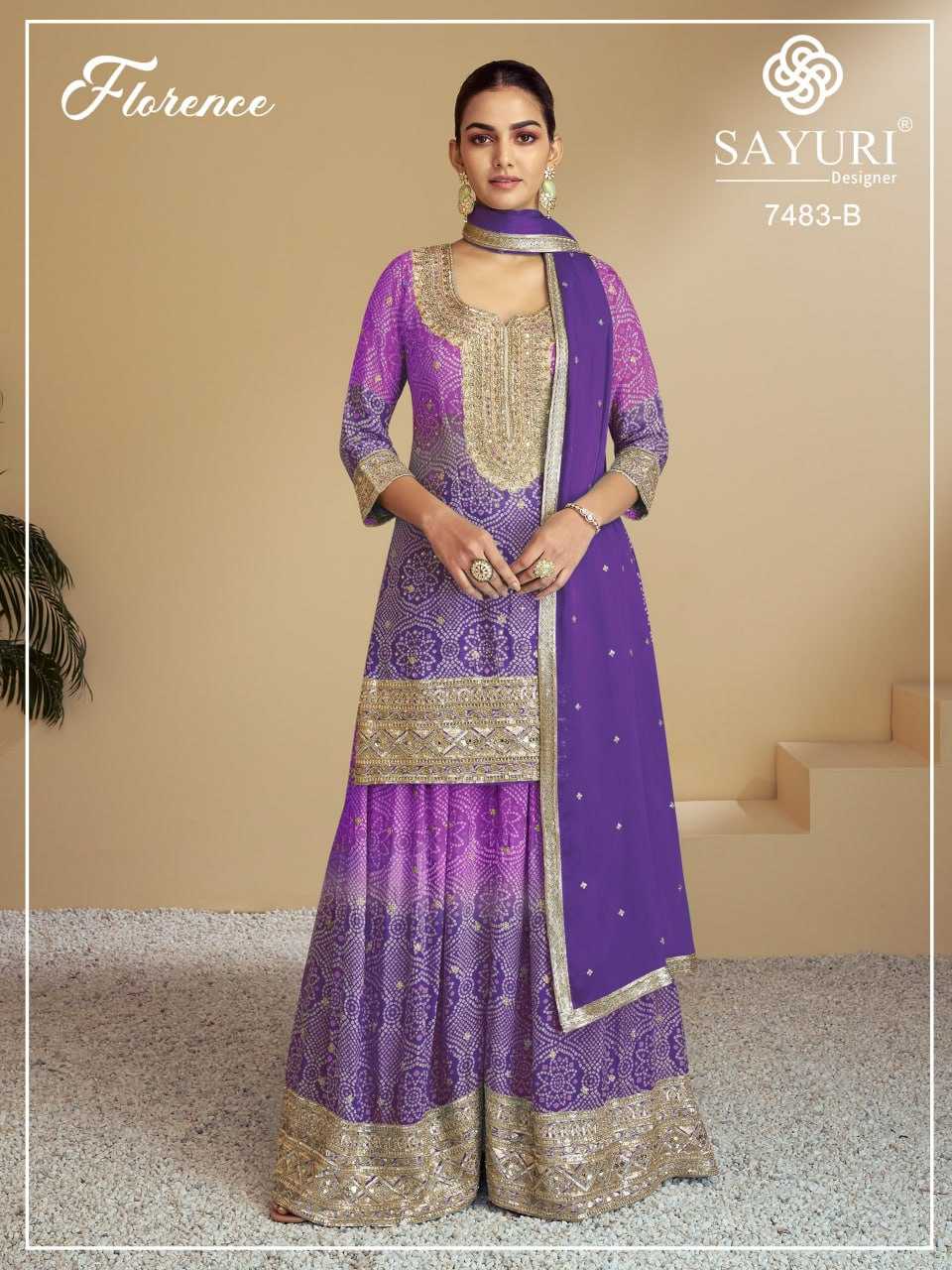 YNF Wholesale Chinon Printed Suits  | Surat Manufacturer