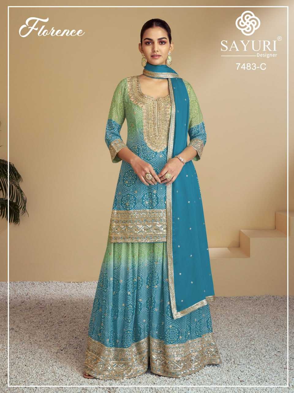 YNF Wholesale Chinon Printed Suits  | Surat Manufacturer