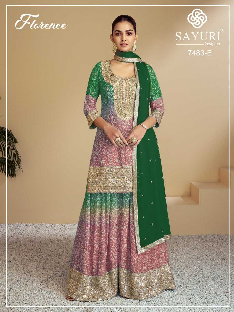 YNF Wholesale Chinon Printed Suits  | Surat Manufacturer