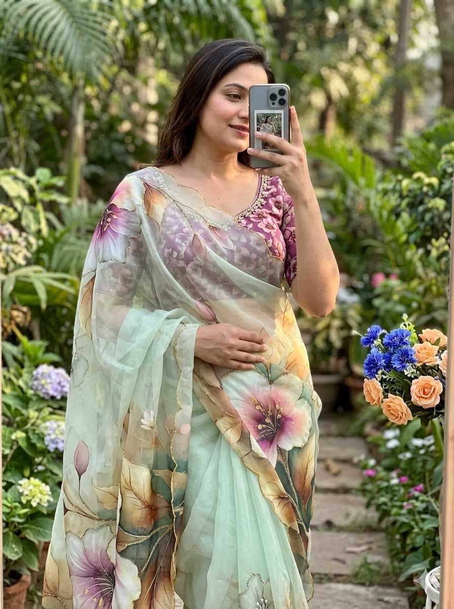 YNF Wholesale Chiffon Printed Sarees  | Surat Manufacturer