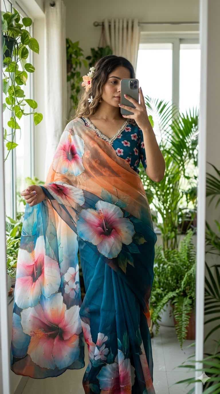 YNF Wholesale Chiffon Printed Sarees  | Surat Manufacturer