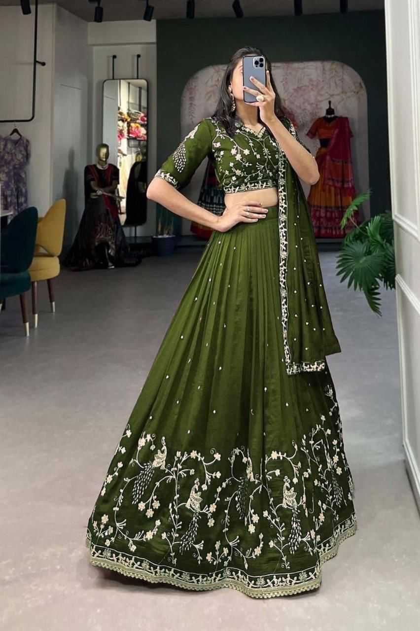 YNF Wholesale Chinon Silk Traditional Lehenga  | Surat Manufacturer