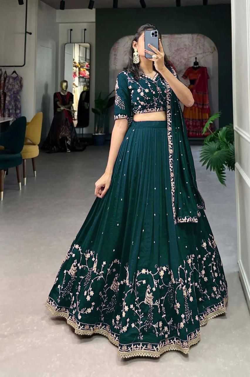 YNF Wholesale Chinon Silk Traditional Lehenga  | Surat Manufacturer