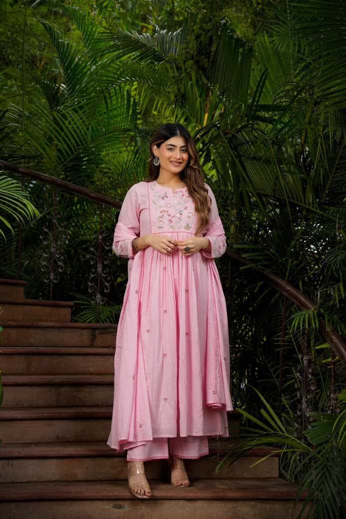 YNF Wholesale Chanderi Silk Fancy Gowns  | Surat Manufacturer