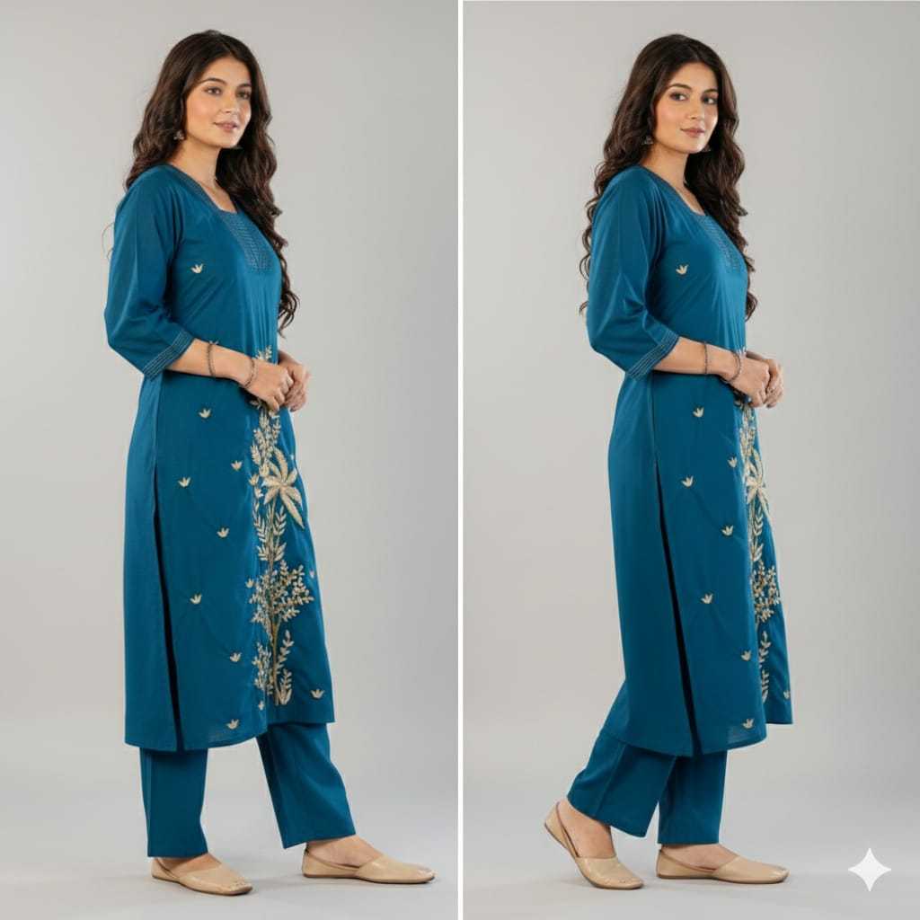 YNF Wholesale Rayon Embroidered Kurtis  | Surat Manufacturer