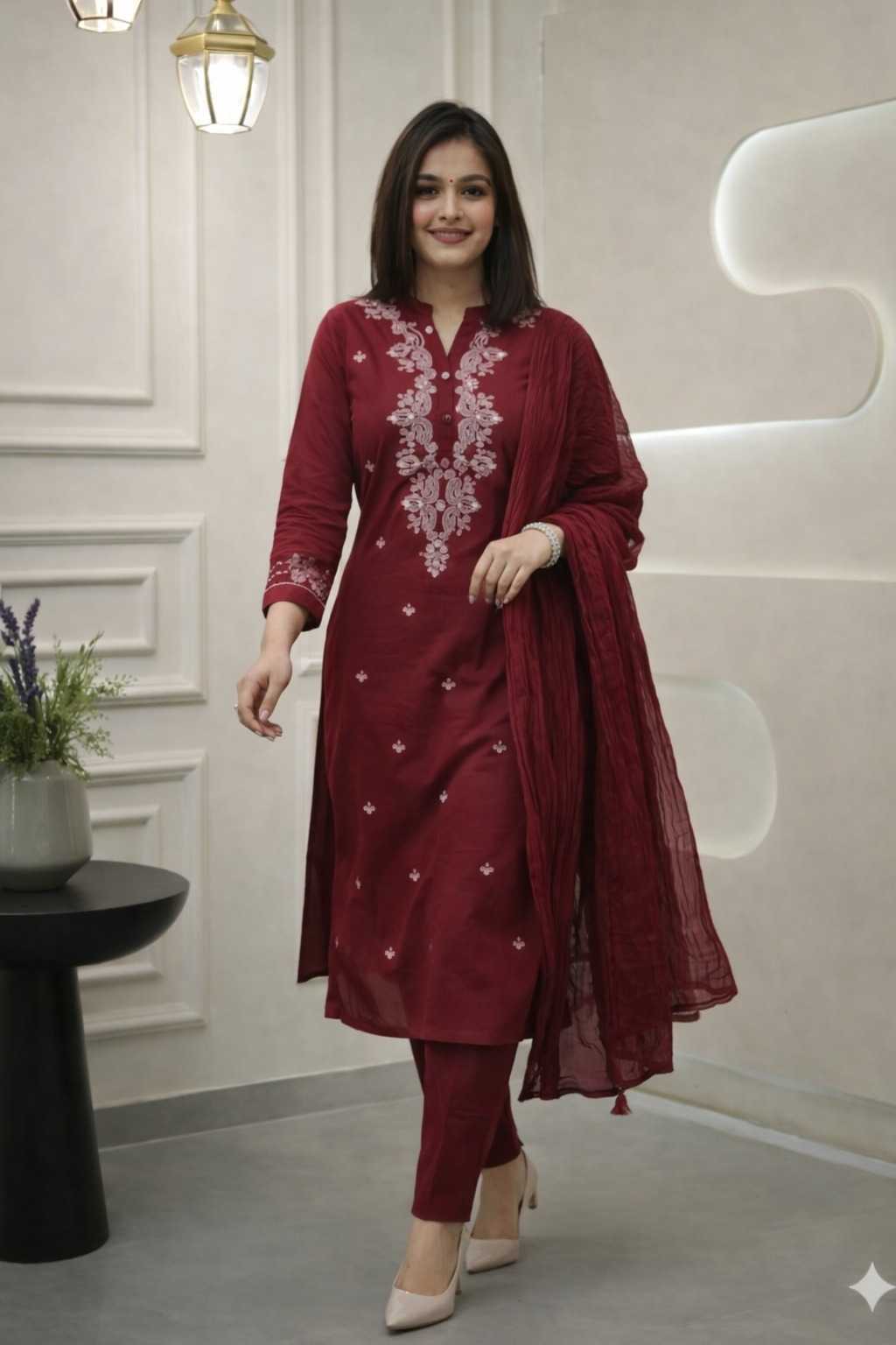 YNF Wholesale Rayon Embroidered Kurtis  | Surat Manufacturer