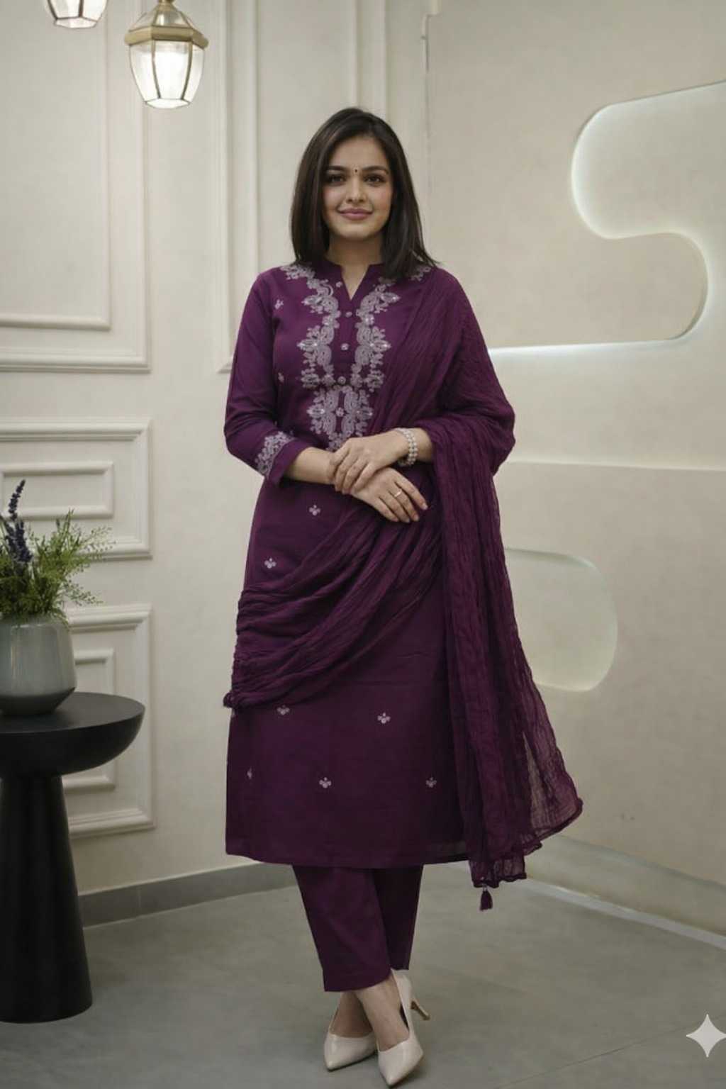 YNF Wholesale Rayon Embroidered Kurtis  | Surat Manufacturer