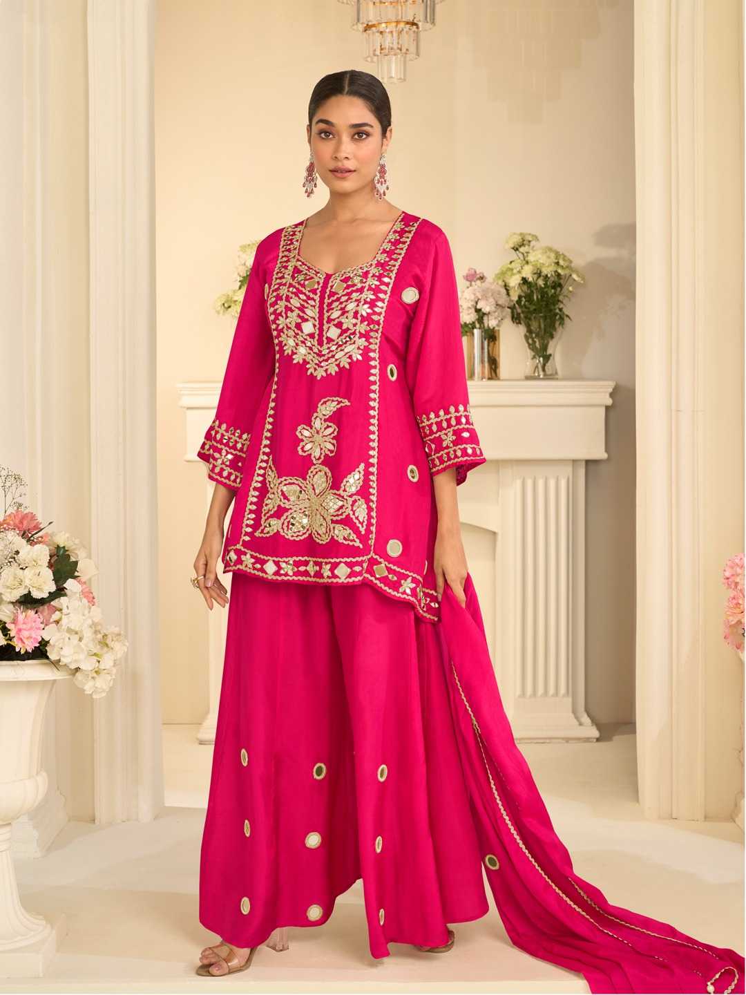 YNF Wholesale Silk Sharara Salwar Suits  | Surat Manufacturer