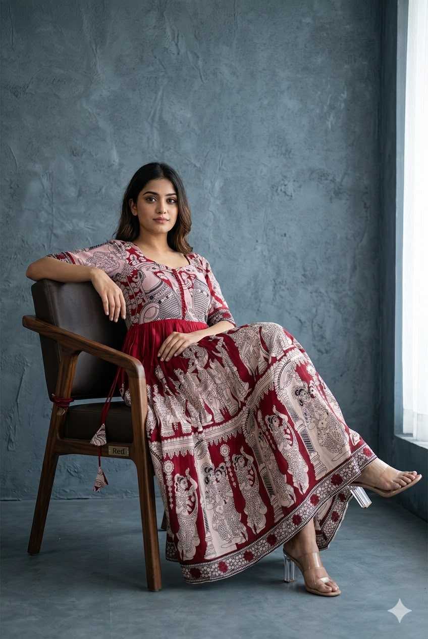 YNF Wholesale Muslin Printed Gowns  | Surat Manufacturer