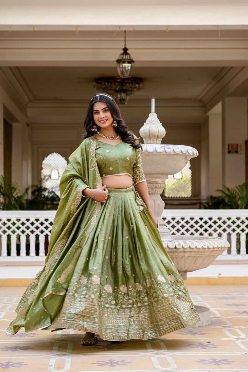 YNF Wholesale Crunchi Designer Lehenga  | Surat Manufacturer